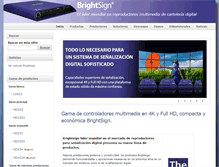 Tablet Screenshot of brightsign.es